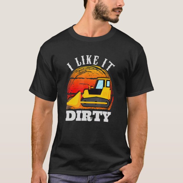 Excavator Operator Road Construction for Men T-Shirt (Front)