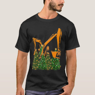 Excavator Operator Ugly Christmas Heavy Equipment T-Shirt