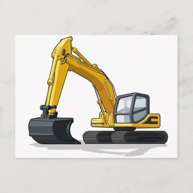 Excavator Postcard (Front)
