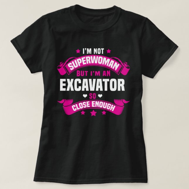 Excavator T-Shirt (Design Front)