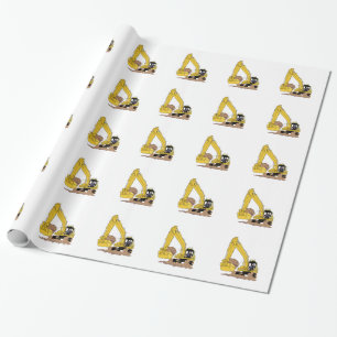 Excavator Wrapping Paper