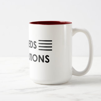 “Exceeds expectations " Two-Tone Coffee Mug