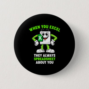 Excel Coworker Birthday Employee Farewell Goodbye 6 Cm Round Badge