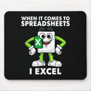 Excel Coworker Birthday Employee Farewell Goodbye Mouse Pad