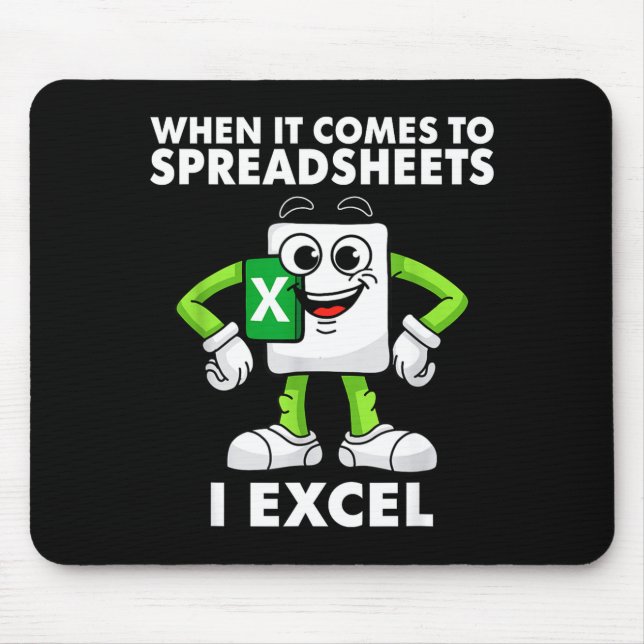Excel Coworker Birthday Employee Farewell Goodbye  Mouse Pad (Front)