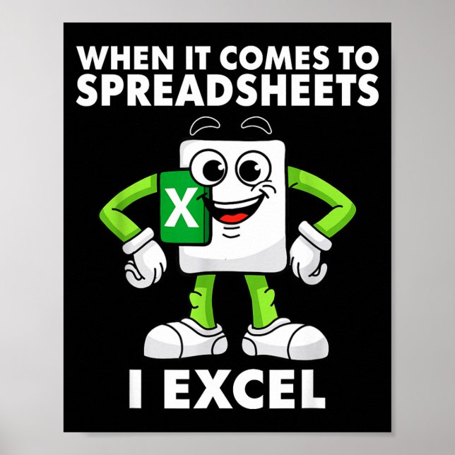 Excel Coworker Birthday Employee Farewell Goodbye  Poster (Front)