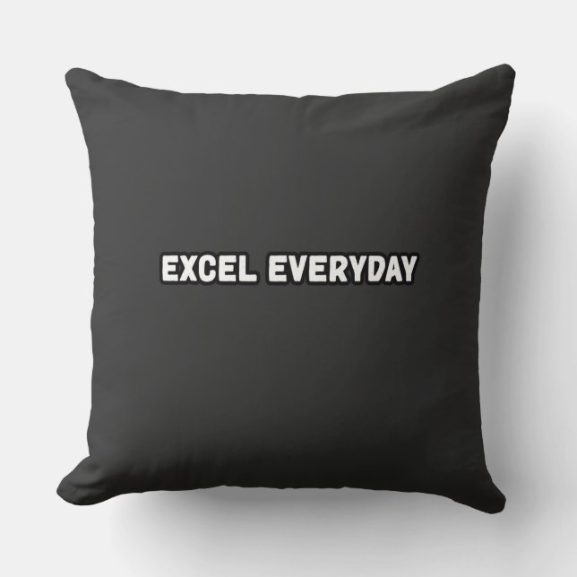 Excel Everyday Continuous Improvement  Cushion (Front)