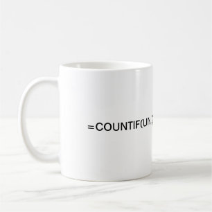 Excel formula:  formula countif and Unique Coffee  Mug