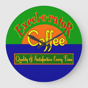 Excel-o-rator Coffee Retro Wall Clock