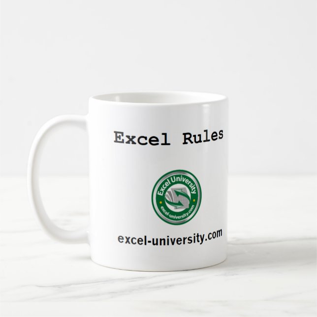 Excel Rules Mug (Left)
