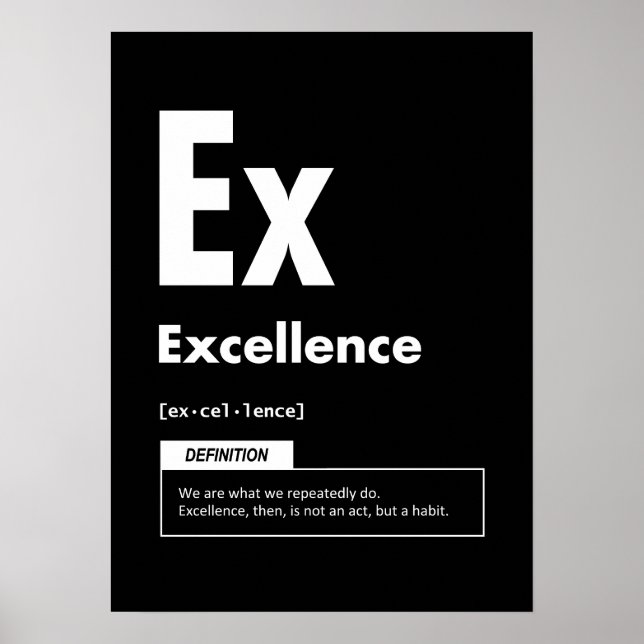 Excellence - Element Of Success - Motivational Poster (Front)