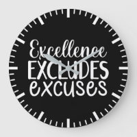 Excellence Excludes Excuses - Hustle, Gym, Success