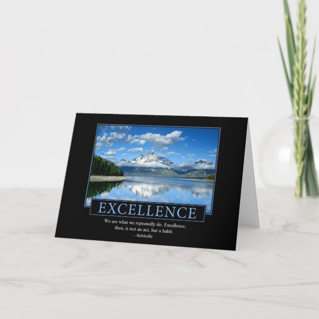 Excellence Greeting Cards (Front)