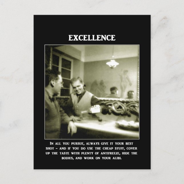 excellence-in-all-you-pursue-always-give-it-your postcard (Front)