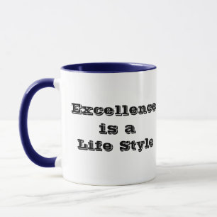 Excellence Is Life Style Motivational Mug Gift