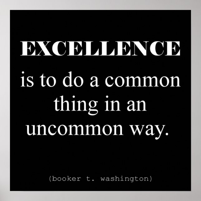 Excellence Poster (Front)