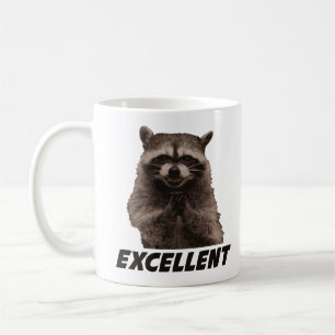 Excellent Evil Plotting Racoon Coffee Mug