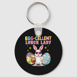 Excellent Lunch Lady Easter Bunny Sungles Hunting Key Ring