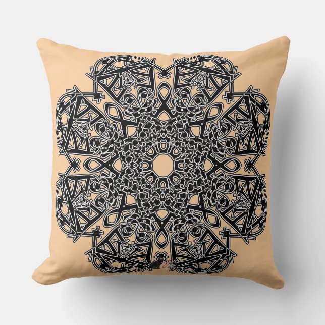 Excellent Octa Glyph  Cushion (Front)