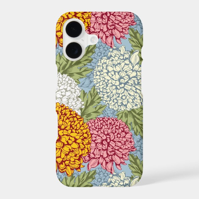 Excellent pattern with chrysanthemums (Back)