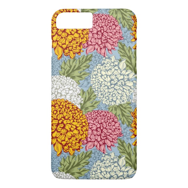 Excellent pattern with chrysanthemums Case-Mate iPhone case (Back)