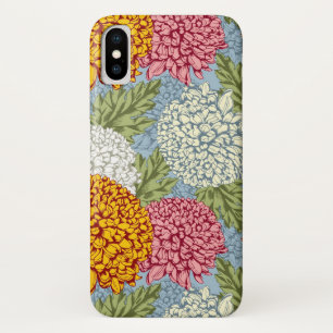 Excellent pattern with chrysanthemums iPhone x case