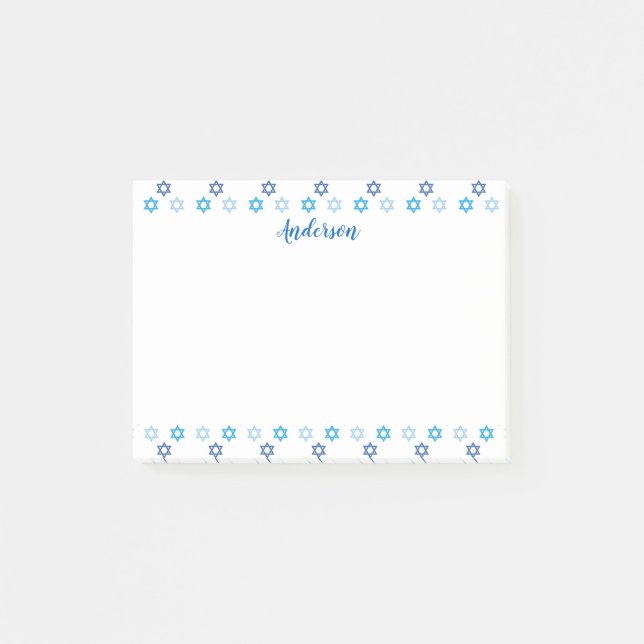 Excellent Star of David Post-it Notes (Front)