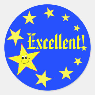 Excellent Stars School Stickers