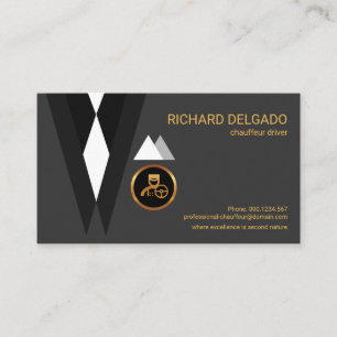 Excellent Stylish Creative Chauffeur's Suit Business Card