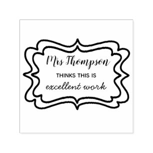 Excellent Work Teacher   Self Inking Rubber Stamp