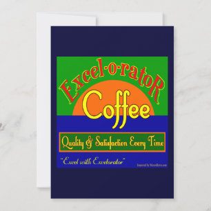 Excelorator Coffee Custom Invitation Template