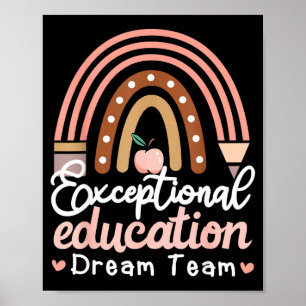 Exceptional Education Dream Team Teacher Artwork Poster
