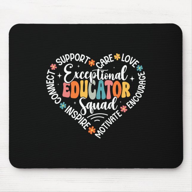 Exceptional Educator Squad Appreciation Week Back  Mouse Pad (Front)
