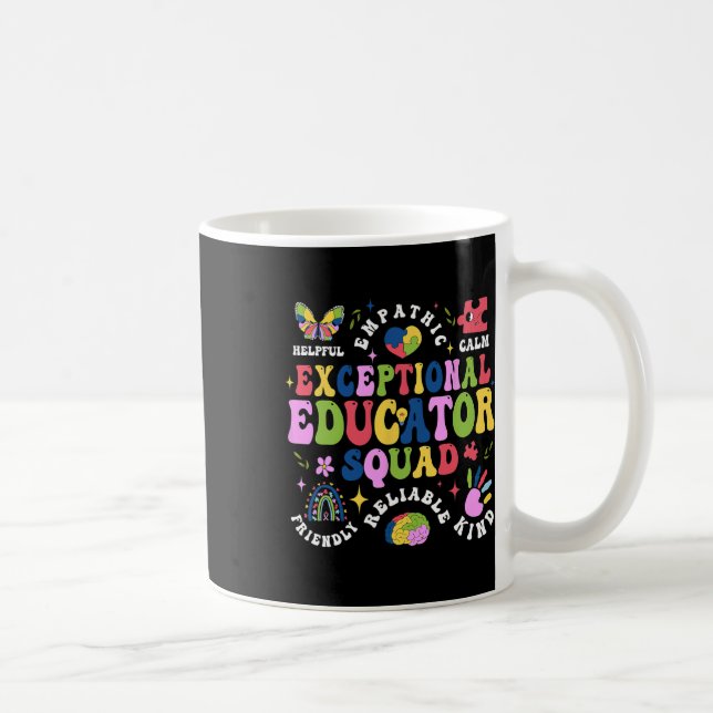 Exceptional Educator Squad Autism Teacher Squad  Coffee Mug (Right)