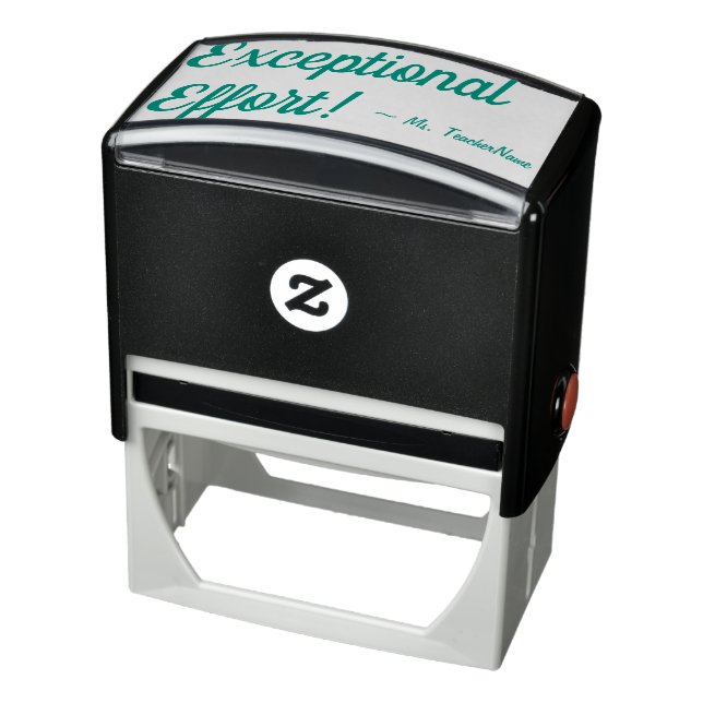 "Exceptional Effort!" + Custom Instructor Name Self-inking Stamp (Product)