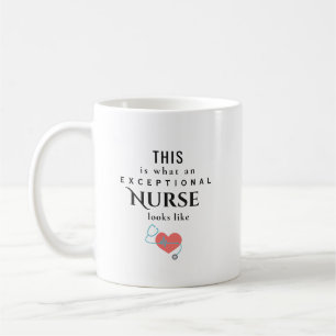 Exceptional Nurse Personalised Name Appreciation Coffee Mug