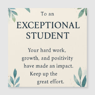 Exceptional Student – Inspirational Teacher Apprec