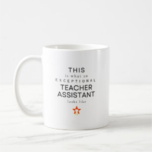 Exceptional Teacher Assistant Personalised Name Coffee Mug