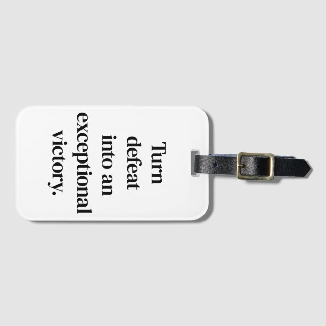 Exceptional Victory Luggage Tag (Front Horizontal)