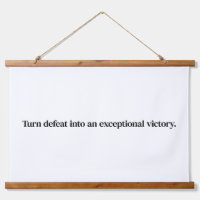 Exceptional Victory Wood Topped Wall Tapestry