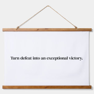 Exceptional Victory Wood Topped Wall Tapestry