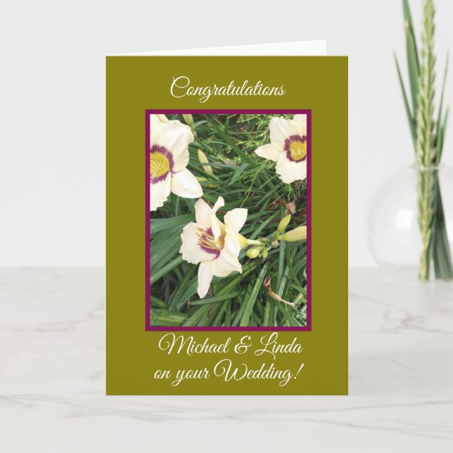 Exceptional Wedding Folded Greeting Card (Front)