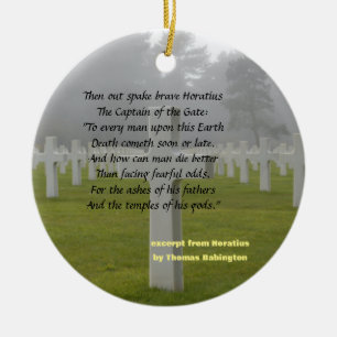 Excerpt From Horatius Ceramic Ornament