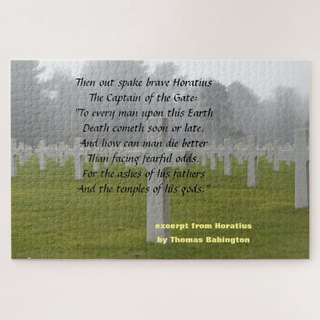 Excerpt From Horatius Jigsaw Puzzle (Horizontal)