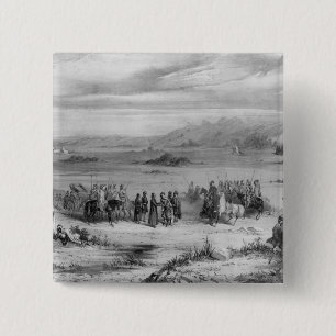 Exchange of prisoners by the Bishop of Algiers 15 Cm Square Badge