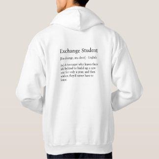 Exchange Student Definition T-shirt Hoodie