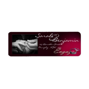 Exchanging Rings with Wedding Bands Return Address Label