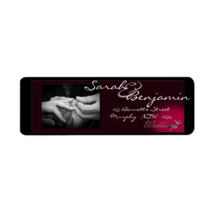 Exchanging Rings with Wedding Bands Return Address Label