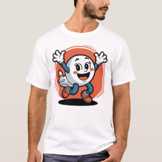 Excited Aeroplane on Jacks – Fun Aviation Cartoon  T-Shirt
