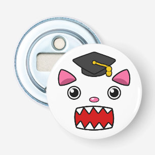 Excited Graduation Cat Bottle Opener